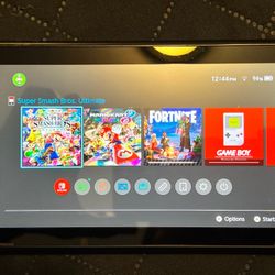 Nintendo Switch HAC-001-01 Console + 200GB SD + Super Smash Bros (No Controllers) 