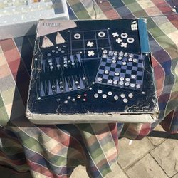 Towle Lead Free Crystal 4 In 1 Game Set