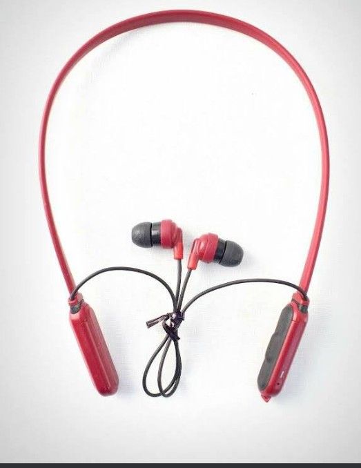 Red Skullcandy Ink Bluetooth Headphones Earbuds