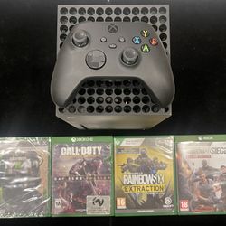 Microsoft Xbox Series X Black Console w/ 1 Xbox One Controller + Games + Cords (Post Nintendo Era)