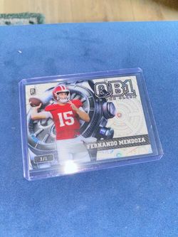 Fernando Mendoza QB1 On The Clock 1/1 Rookie Card