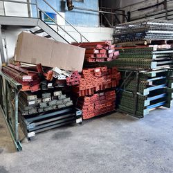 Industrial Warehouse Racks, Beams And Wire Decks
