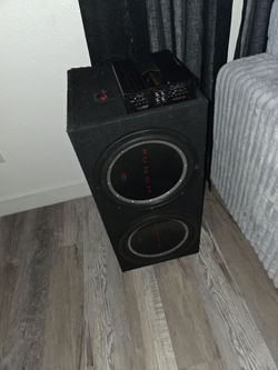 12 inch subs with amp and box