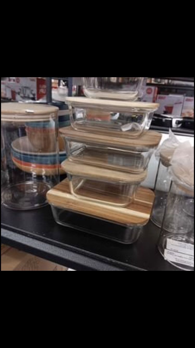 5 pcs gĺass containers