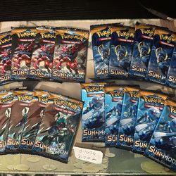 Pokémon Sun and moon booster packs