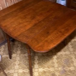 Antique Wood Drop eaf Table 