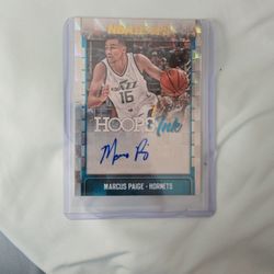 Marcus Paige NBA Hooks Ink Auto