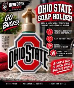Ohio State Buckeyes Soap Dispenser Holder