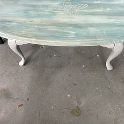Beautiful Coastal Coffee Table All Wood Grey And Pretty Beachy Colors