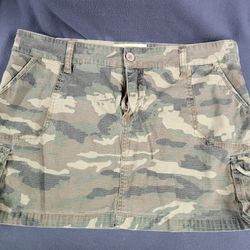 Nori Mini Skirt, Camouflage, Size 11