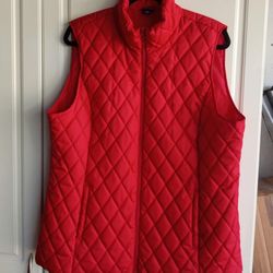 LIGHTWEIGHT RED VEST WOMEN'S XL 