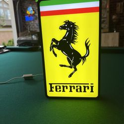 Ferrari Badge LED Lamp | Perfect for Car Enthusiasts and Collectors
