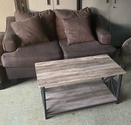 Loveseat Couch Sofa and Coffee Table