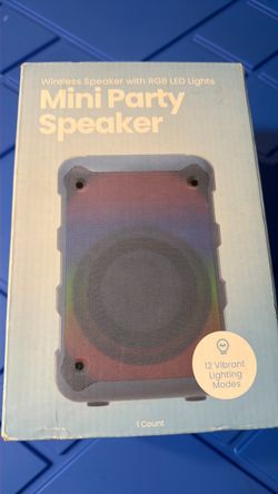 Mini Party Wireless Speaker with RGB LED Lights