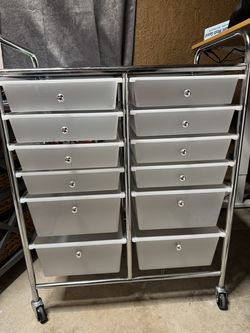 12 Drawer Storage Cart