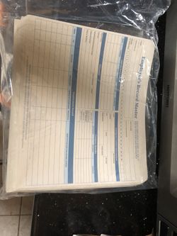 Employee Record Master Jackets