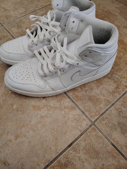Jordan 1 All White Size 11.5 Mens