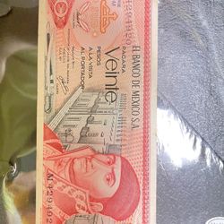 Billete MEXICO  20 Pesos De 1977