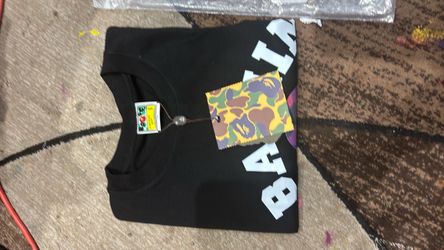 BAPE Black Graphic T-Shirt with Tags