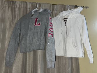 Youth Size Large Zippered Hoodies 