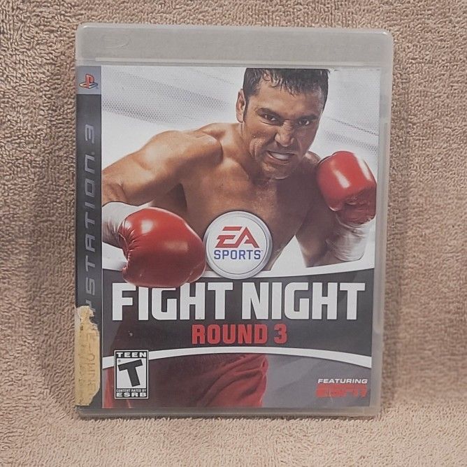 FIGHT NIGHT ROUND 3 (2006 PS3) BOXING OSCAR DE LA HOYA SONY PLAYSTATION PLAYSTATION PS VIDEO GAME