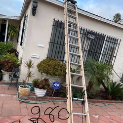 Excellent Condition, Different Sizes Five Glass Extension Ladders