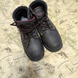 Skechers 11.5 Work Steel Toe Leather Boots