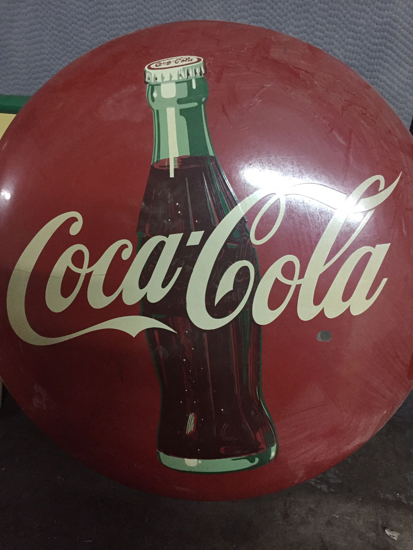 1940s Coca-Cola round sign