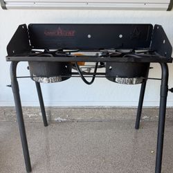 Camp Chef Explorer 2 Burner Propane Stove With Free Side Tables