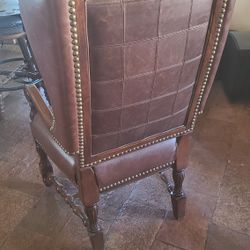 Leather Wingback Chair