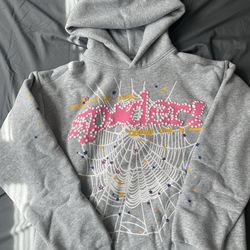 Grey Sp5der Hoodie