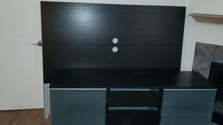 TV stand with back mounting options