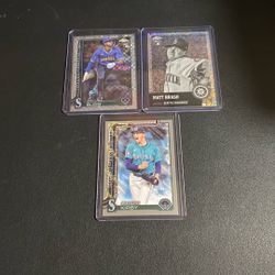 Seattle Mariners Baseball Card Lot (3)