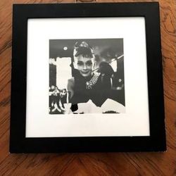 Breakfast at Tiffany’s Print with Matting in Beautiful Black Wood 20” X 20” X 1” Frame