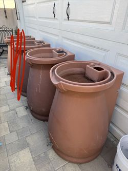 Rain Barrels Gutters Set Of 2