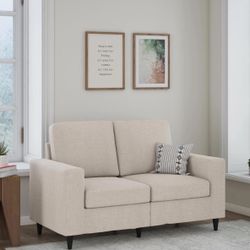 DHP Cooper Modern Loveseat 2 Seater Sofa Small Couch For Small Spaces free delivery