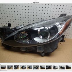 2014-2016 MAZDA 3 SEDAN OR HATCHBACK LEFT DRIVER HALOGEN HEADLIGHT OEM 2015