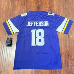 Justin Jefferson NFL Youth Mediuml 10-12 #18 Minnesota Vikings On-Field Jersey!! 
