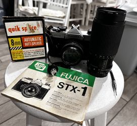 Vintage Fujica STX1 Camera Lot Of 5 Pcs 