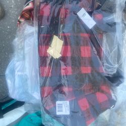 Nordstrom Buffalo Overnighted Black/red