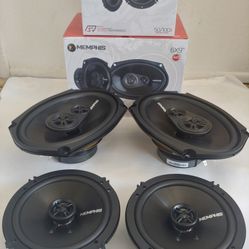 MEMPHIS 1 PAIR 6.5" 2 WAY 100 WATTS & 1 PAIR 6×9 3 WAY 110  WATTS CAR SPEAKER ( BRAND NEW PRICE IS LOWEST INSTALL NOT AVAILABLE )