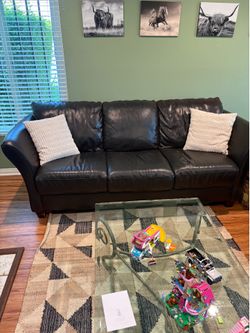 Leather couches (pick up tonight)