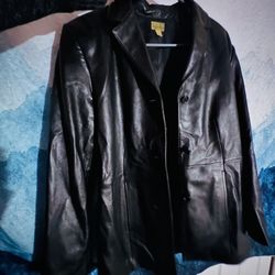 Vintage Lamb Leather Jacket (medium)