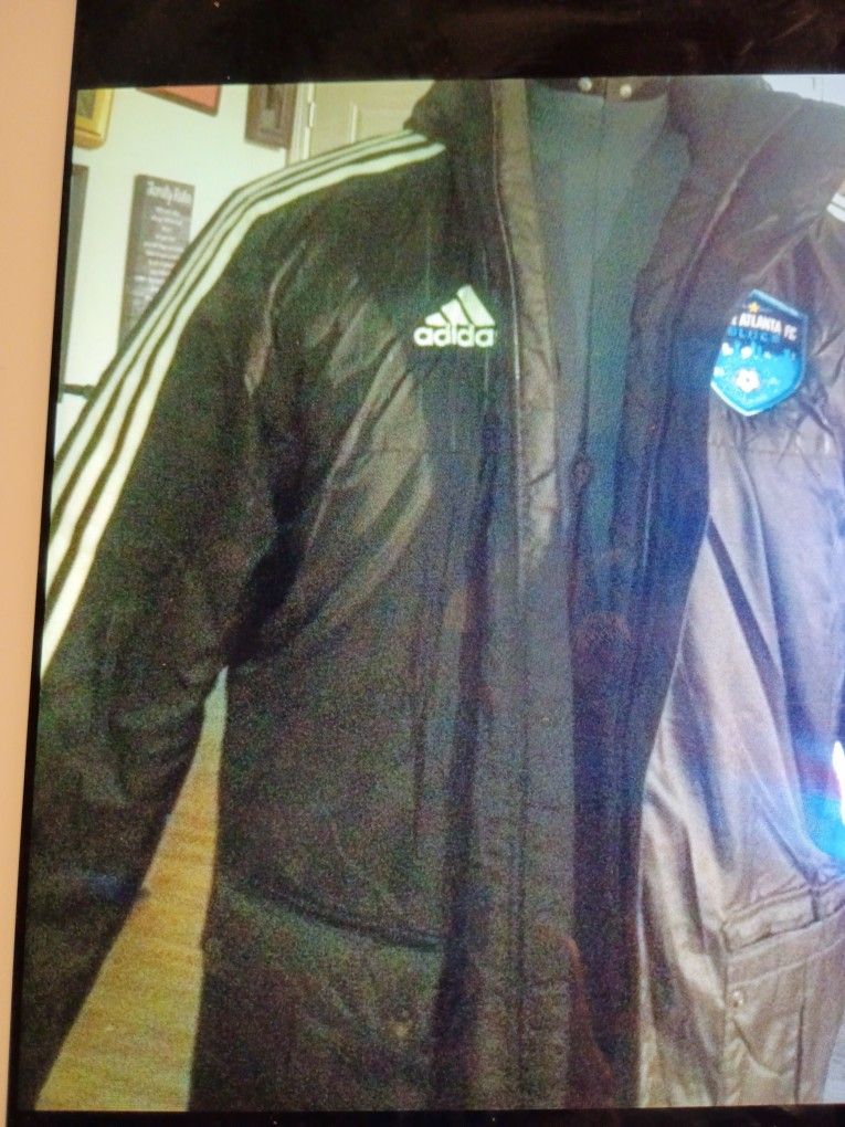 ADIDAS STADIUM PARKA JACKET " INTER ATLANTA BLUES SIZE M