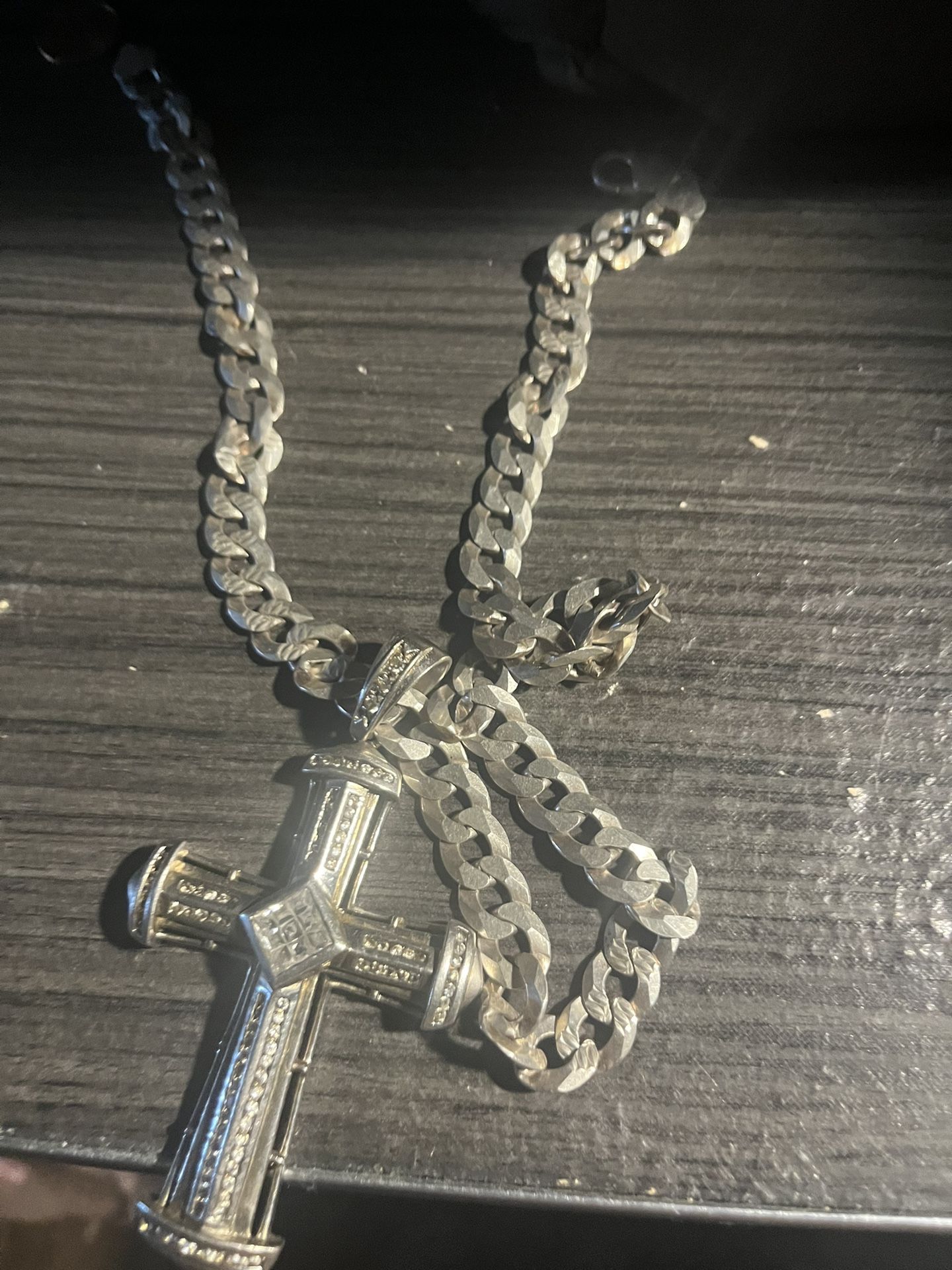 Silver Necklace And Pendant