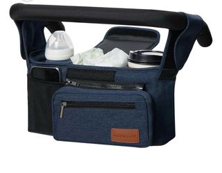 Momcozy denim stroller caddy