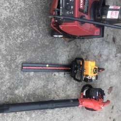 Trimmer Snow Blower And Leaf Blower As Is