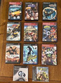 Set of Assorted Play Station 2 Games
