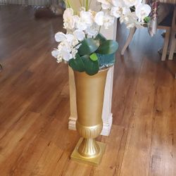 Tall Gold Vases For Wedding Aisle