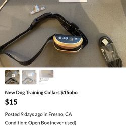 New Dog Training Collars $15 